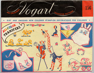 Vogart envelope #156 colored stamp on decorations for children